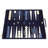 Ensemble de backgammon de luxe 18 pouces - Bleu-87061838-87061839