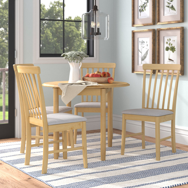 Ankrum Drop Leaf Solid Oak Dining Set