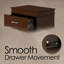 55.88cm W Manufactured Wood Bedside Table