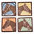 Cotton Blend Animal Print Square Napkin