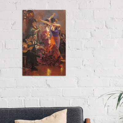 Dance With Pain by Maher Morcos - Wrapped Canvas Painting