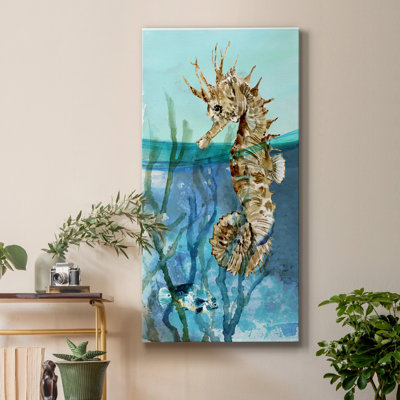 Delray Seahorse I - peinture sur toile tendue