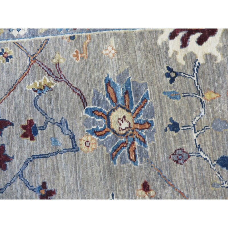 Tapis unique gris de 5 pi 11 po x 8 pi 9 po