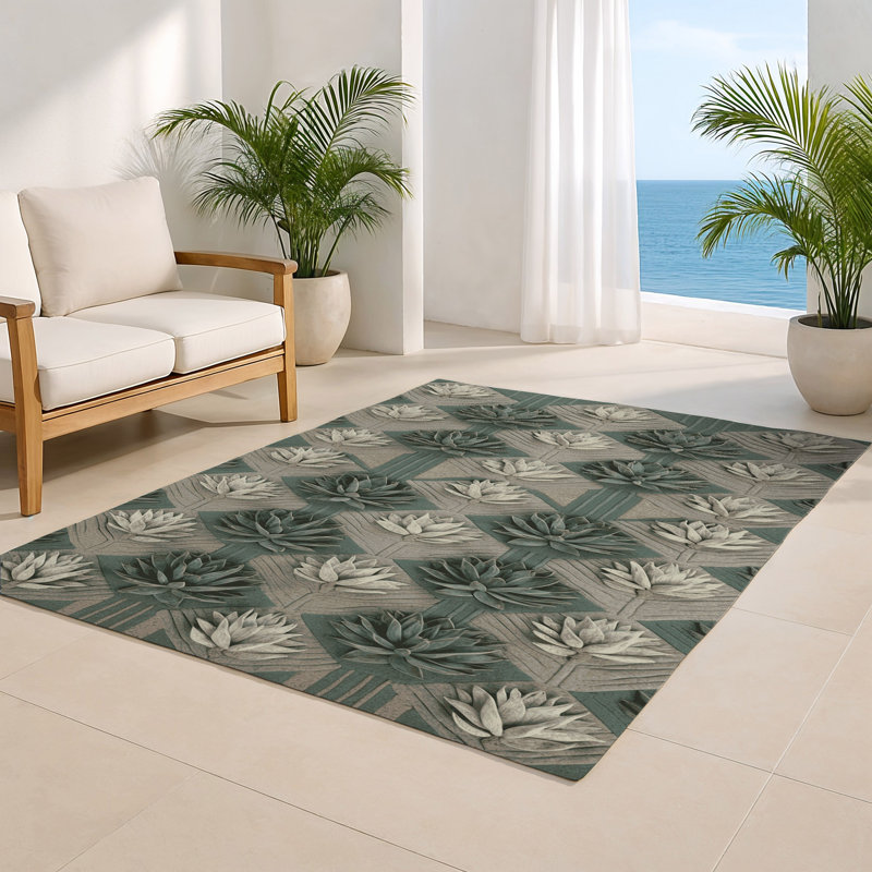 Tapis d'intérieur et d'extérieur brun Nature, Rectangulaire 2 pi x 3 pi