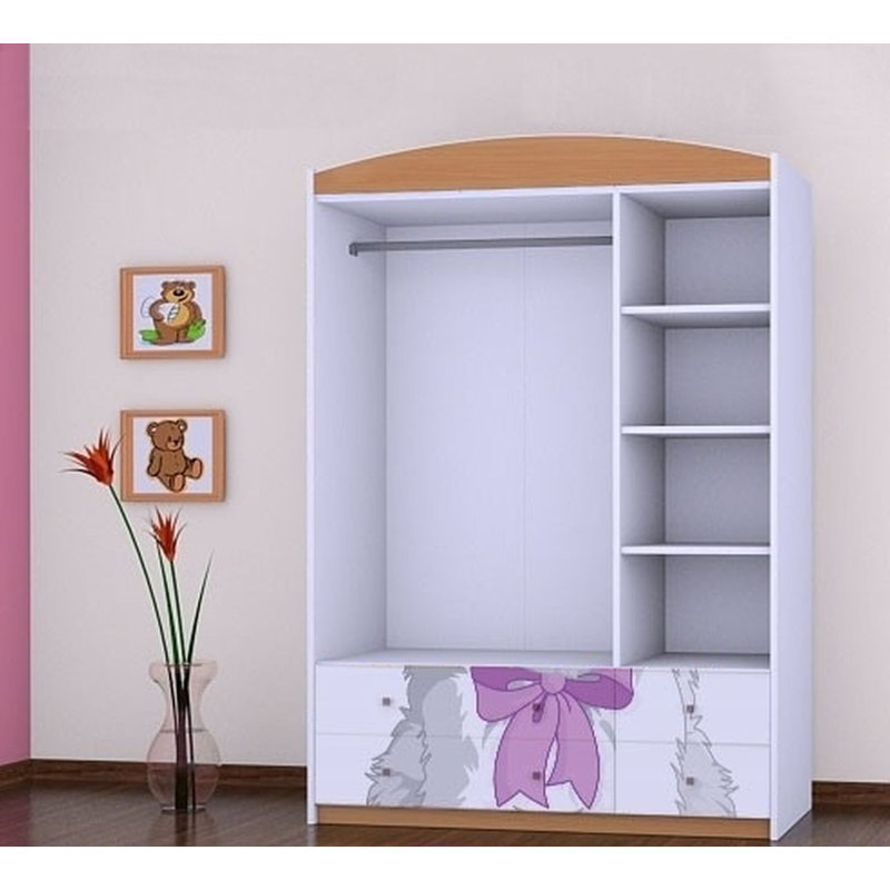 Vihaan 3 Door Wardrobe, Brown
