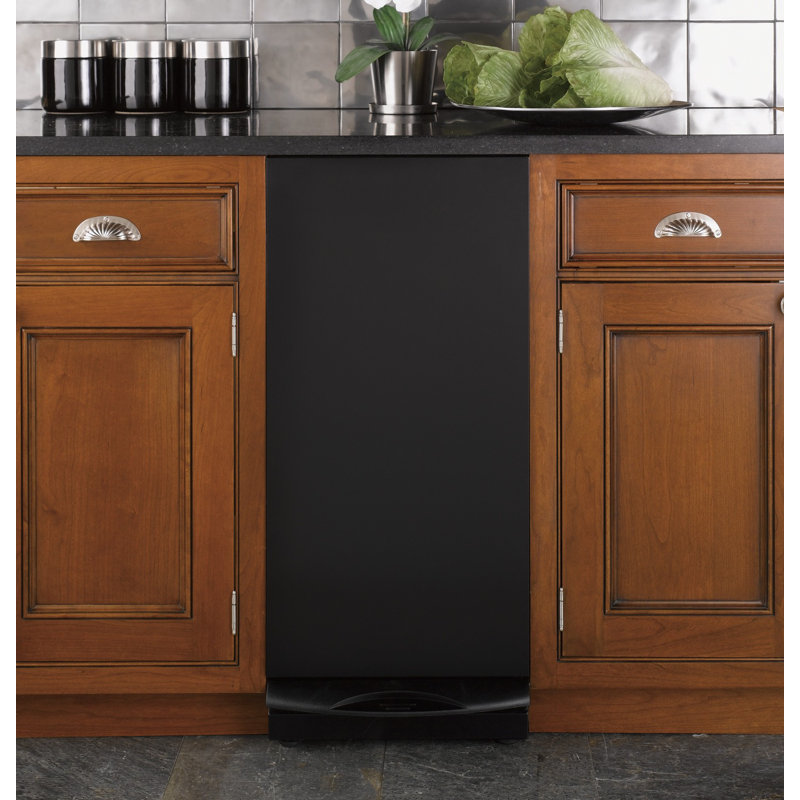 15 in. Built-In Trash Compactor, Black