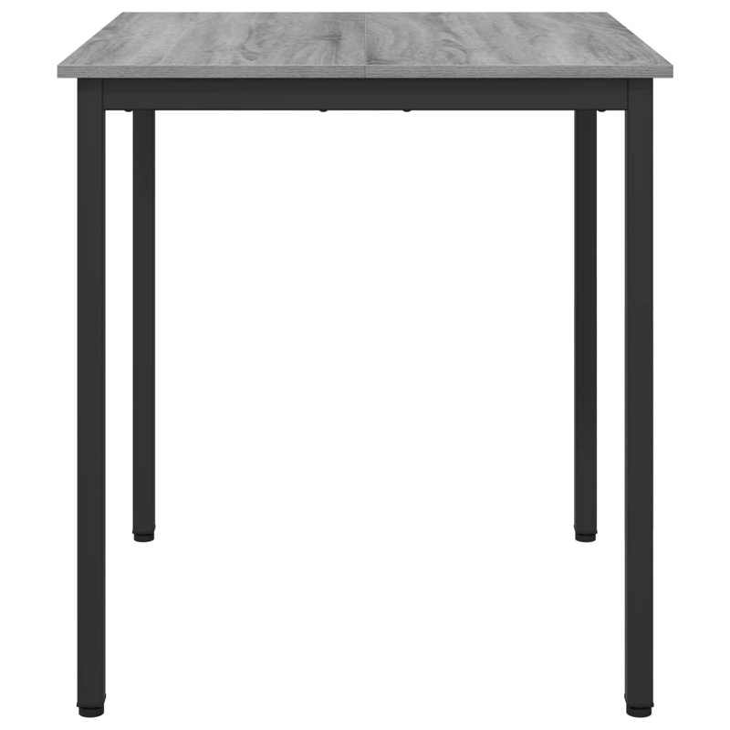 Metal Base Dining Table, 75cmH x 70cmL x 70cmW, Grey