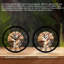 Horloge murale ronde en fer 10 po avec mouvement à quartz silencieux, chiffres romains, impression UV-1004833219