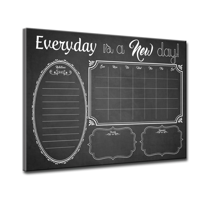 Plastic Dry Erase Board, 1.66' H x 2.5' W