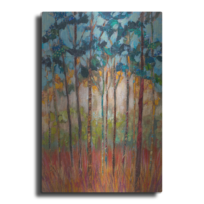"Parmi les pins" par St. Hilaire Elizabeth, H 24 po x l 16 po