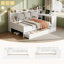 Daybed With Desk, Charging Station, Storage Drawers & Bookcase Headboard