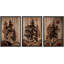 «Mountain Pine Tree Nature Wilderness Modern Decor Relax Calm Chic Living Room Office» 3 pièces-100781315-100781317