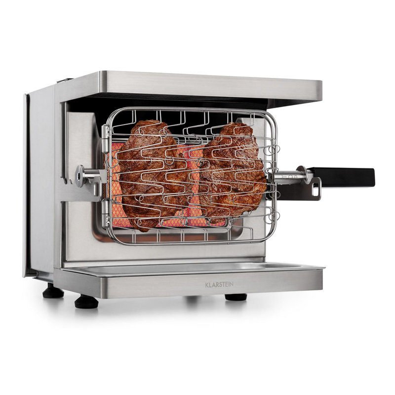 Klarstein Single Burner Countertop Liquid Propane Infrared 12000 BTU BTU Gas Grill