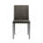 Full Back Top Grain Leather Upholstered Metal Dining Chairs In Cola - Set Of 2-125262766