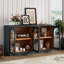 Grande armoire de rangement à 4 portes avec portes en verre-1297016171