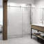 Hamilton 56-60" W x 78" H Sliding Frameless Shower Door with 3/8" Clear Glass-325404321
