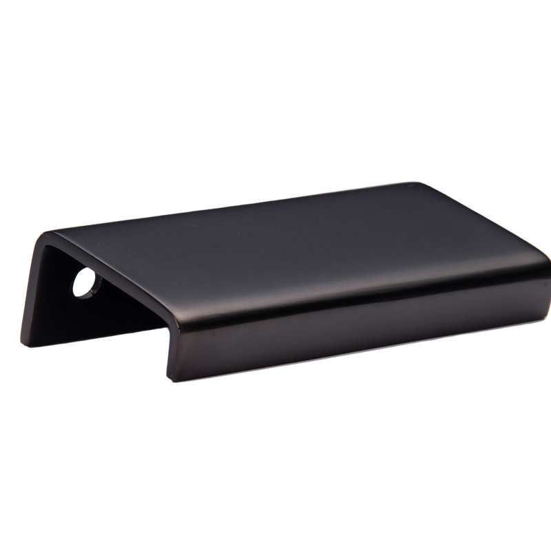 Modern Cabinet Finger Edge Pull, Polished Stainless Steel, 7 7/8″