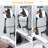 Felixbath Wall Mounted Pull Down Bridge Kitchen Faucet With Double Handles-85803401