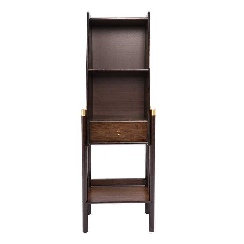 Jamequa Etagere Storage Bookcase, (2 Shelves) 45.7" H x 15" W x 10.2" D