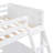 White Twin Over Full Bunk Bed With Desk - Board For Stability In Space Bedroom Option-597758827
