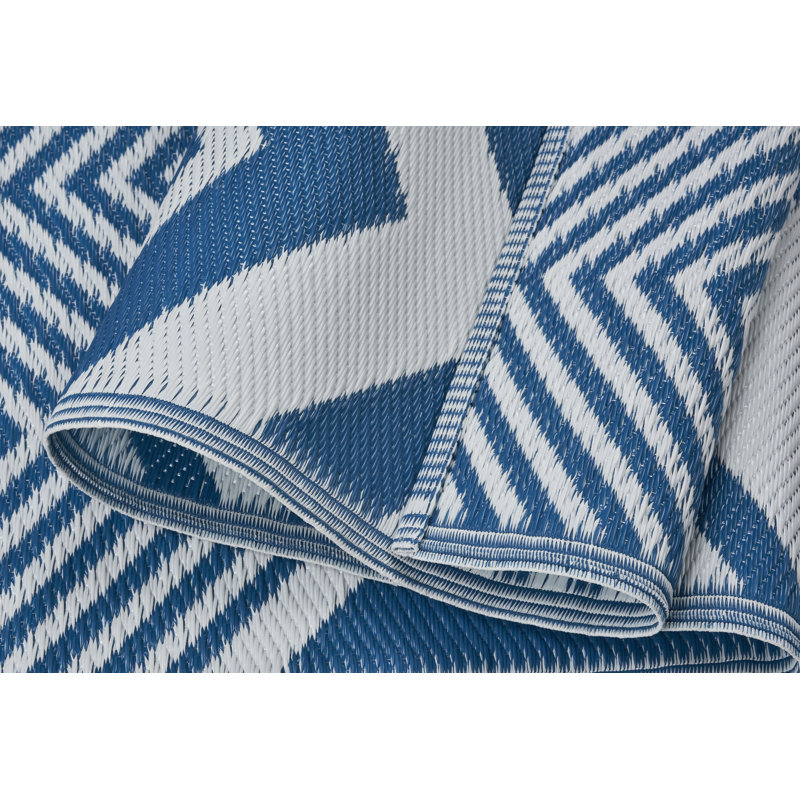 Tapis intérieur / extérieur Tropical Zigzag, Rectangle 5 pi x 7 pi
