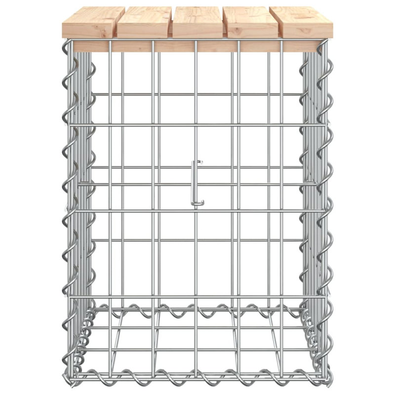 Banc de jardin en bois naturel et acier en acier galvanisé