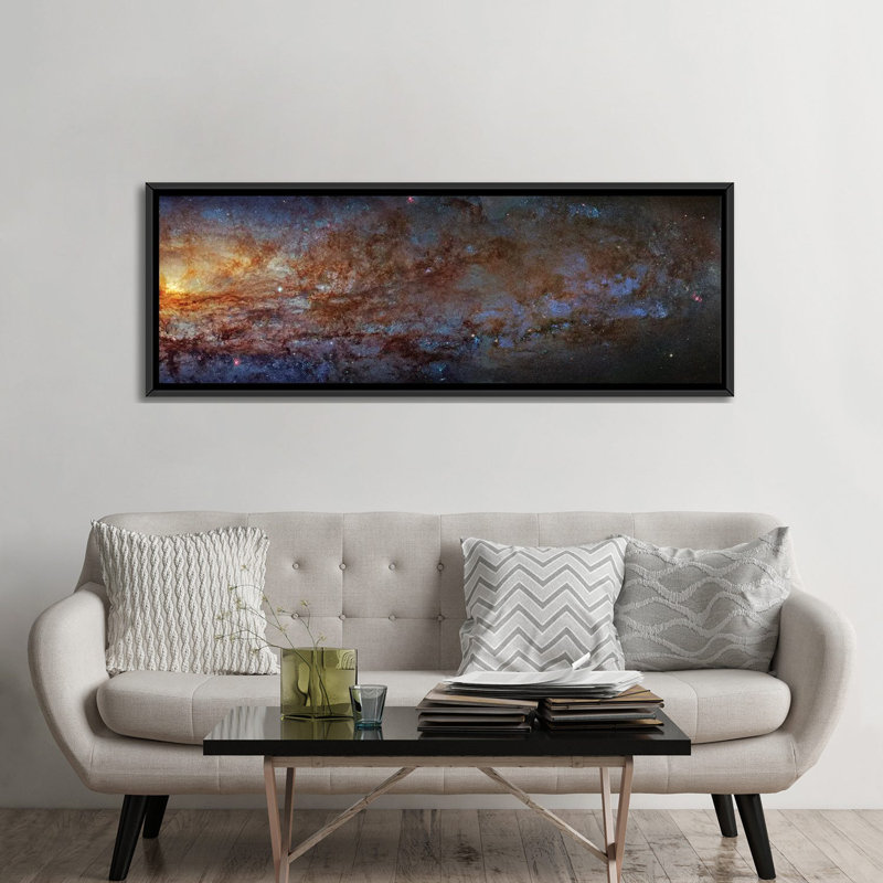 « the sculpter galaxy (ngc 253) i », impression sur toile, H 20 po x l 60 po x P 1,5 po, Toile avec cadre noir