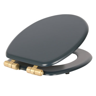 Harbour Housewares Wooden Soft Close Toilet Seat