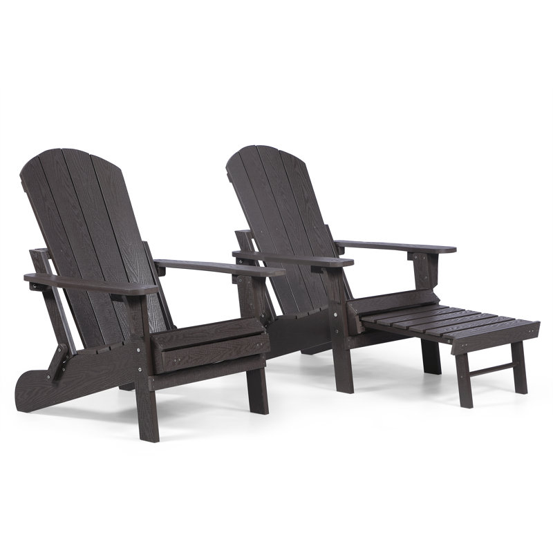 Chaise Adirondack pliante Hurley Morphew, Espresso