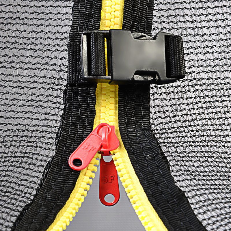 Trampoline 14 pi - Noir rouge - Hauteur du cadre 90 cm