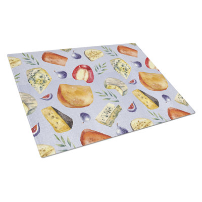 Caroline's Treasures Glass Cheese Board