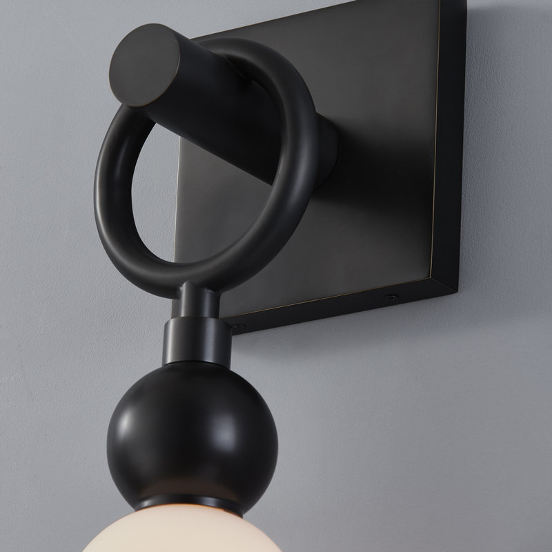 Perrin Wall Sconce by PEMBROOKE & IVES, Black Brass