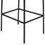 Chaise de bar Iffa, dossier ouvert, fer noir, cognac-102361197-102361195