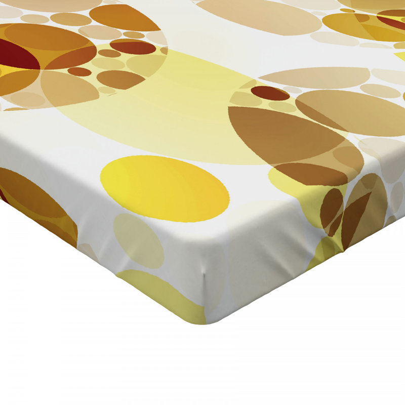 Microfiber Polka Dots Fitted Sheet, Full Fitted Sheet
