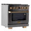 36 in. 5.2 cu. ft. 6 Burners Dual Fuel Range with Kucht Horus Thermostat-1713011838-1713011837
