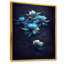 Fleurs chinoises bleues et blanches II - reproduction sur toile-87347705-87347711