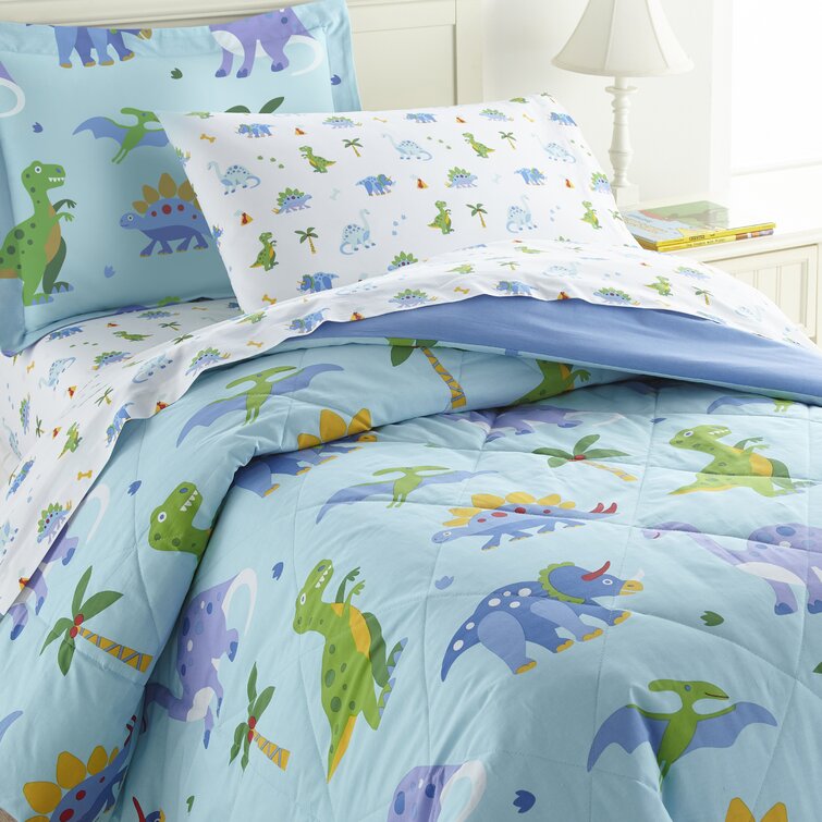 Dinosaur Land Cotton Comforter Set