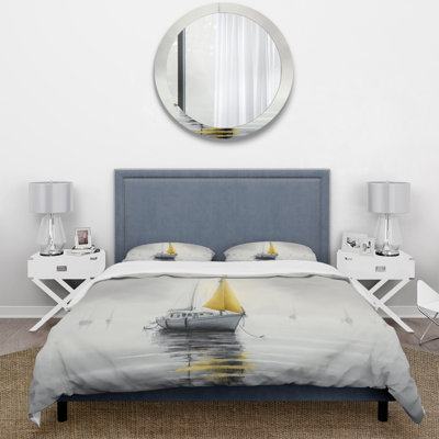 Ensemble de housse de couette en microfibre / polyester Boat Anchored III Bedding