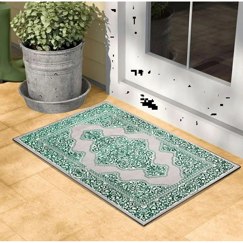 Ashvath Indoor Doormat, Green