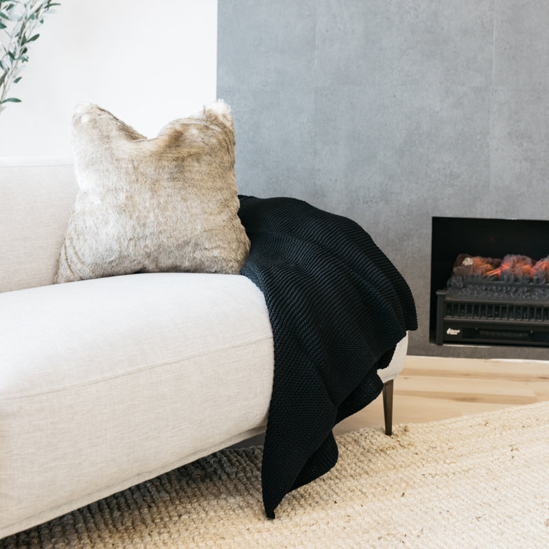 Rogowski Knitted Throw Blanket