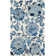 Coreatha Hand Tufted Wool/Cotton Floral Rug in Azurite/Cream/Black