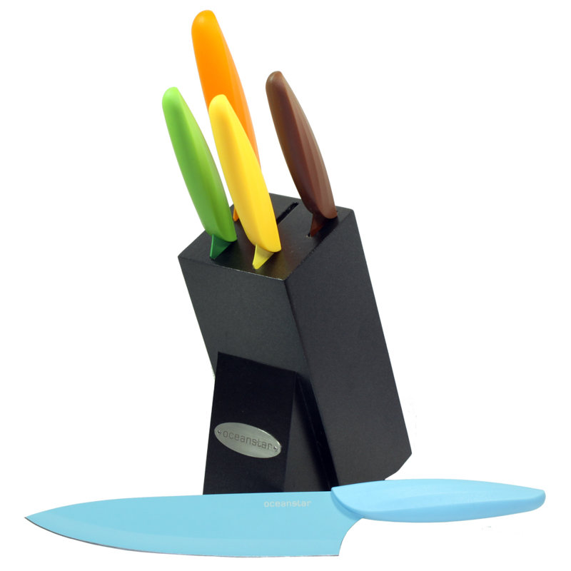 Oceanstar Design 6 Piece Knife Block Set
