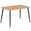 Aspen Rectangular Dining Table with 4 Swivel Upholstered Fabric Chairs - Modern Dining Set-1983419536-1983419537
