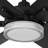 Chillion 60 in. Indoor/Covered Outdoor Matte Black LED Ceiling Fan with 5-CCT and 7-RGB Selections, Remote Included-1547548999