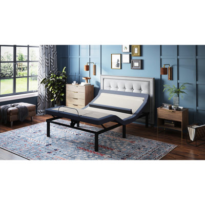 Lit simple TG réglable avec inclinaison de la tête / du pied, position lombaire, 3 massages d'intensité, dessous, réglage des 31 jambes, massage des niveaux, DEL, jambes