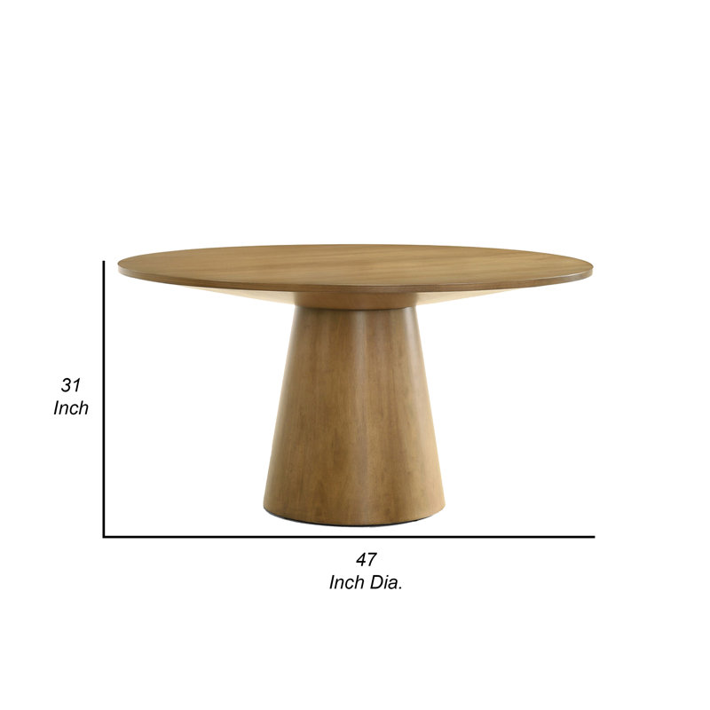 Table de salle à manger Bohi, L 47 po x L 47 po