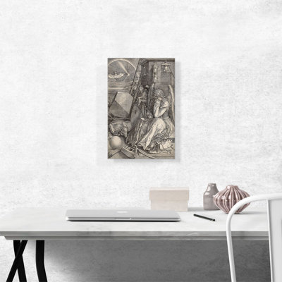 "Melencolia I 1514" par Albrecht Dürer, reproduction d'art sur toile tendue