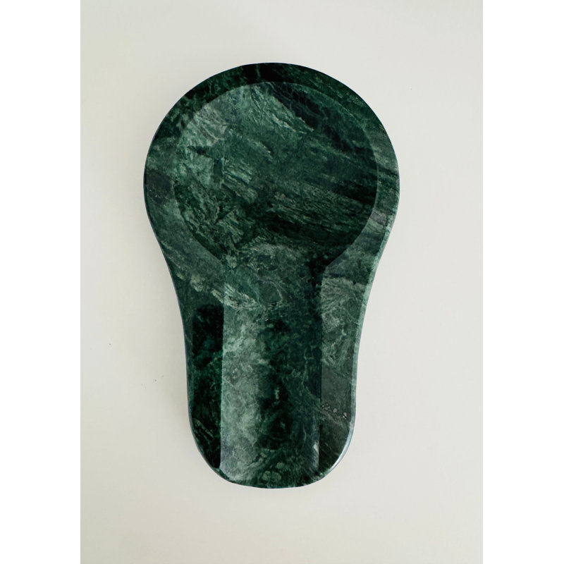 Kitchen Green Marble Spoon Rest | Natural Stone