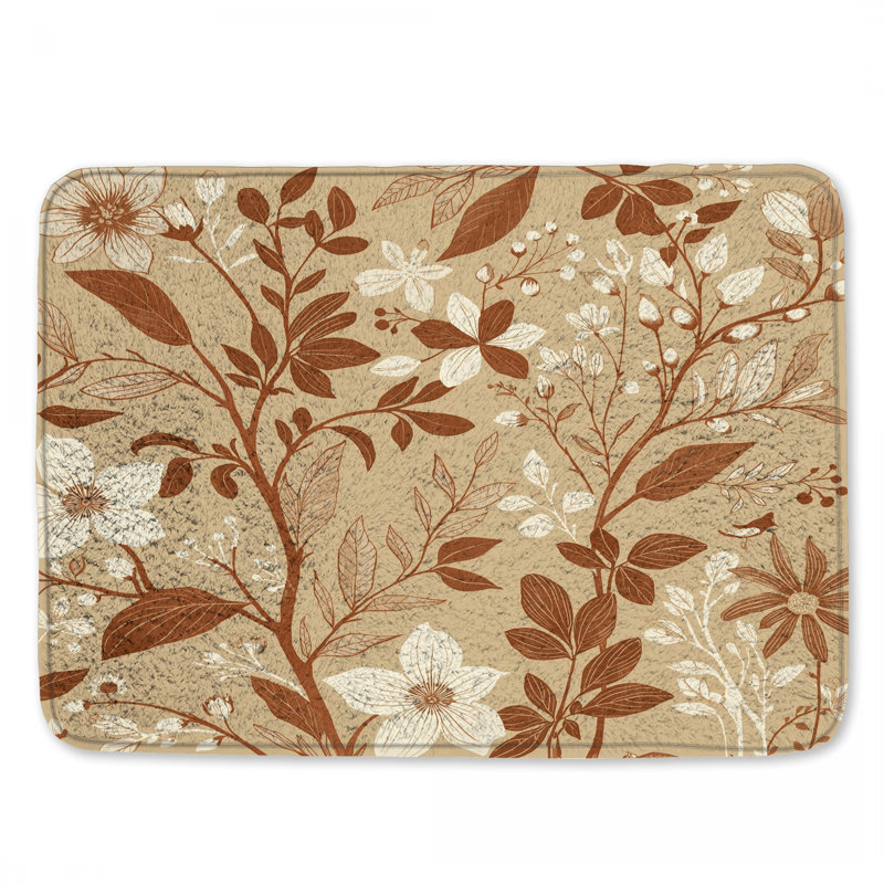 Tapis de bain Beige, L 24 po x L 17 po
