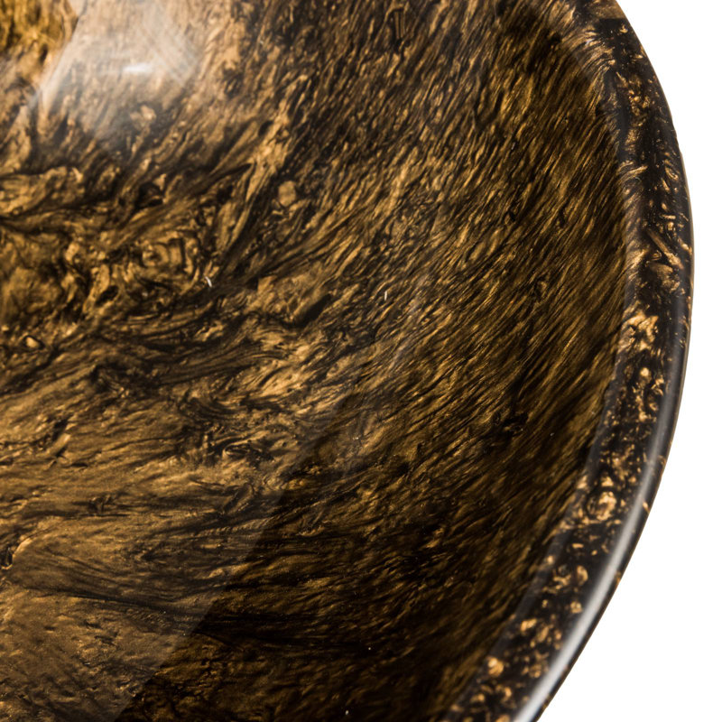 Brayden Studio Bergstrom 410mm L x 330mm W Resin Oval Sink, Dark Golden